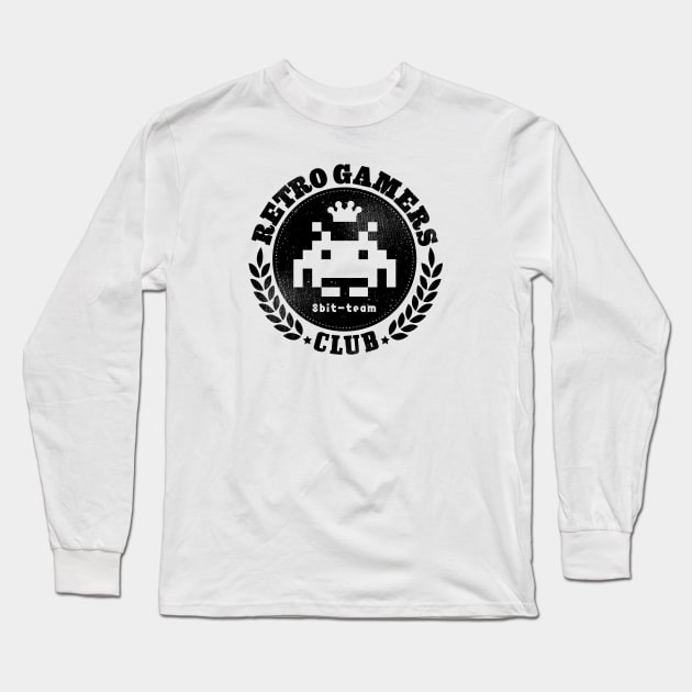 Retro Gamers Club Long Sleeve T-Shirt by hypokondriak